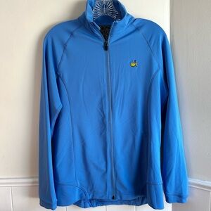 Magnolia Lane Masters Lightweight Blue Performance Zip Up Jacket Women’s M Golf